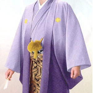 商品No.no_132　紋付袴レンタル　紫ボカシメイン画像